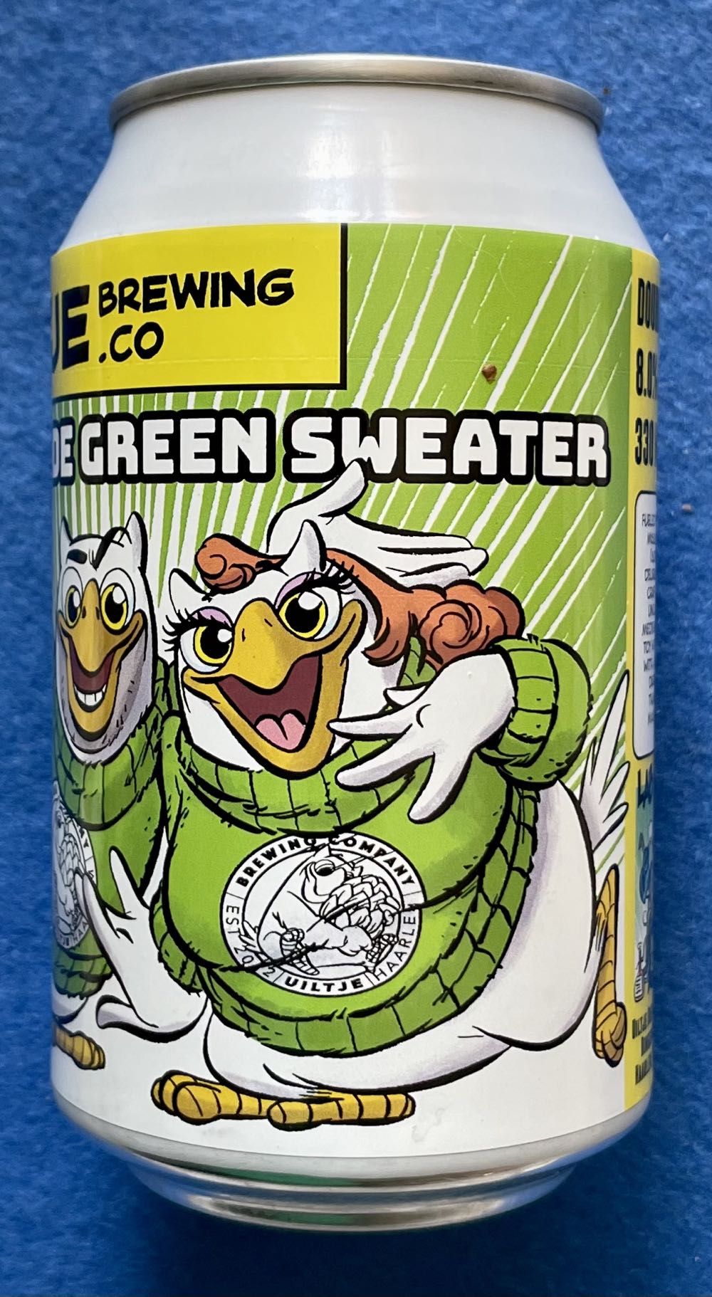 Cascade Green Sweater - Uiltje Brewing Company (330 mL) alcohol collectible [Barcode 8720254563268] - Main Image 2