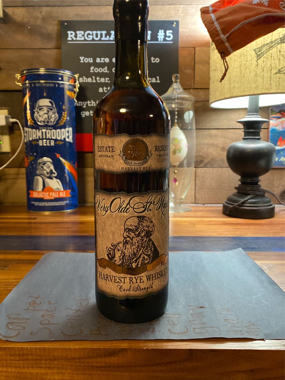 Very Olde St Nick Harvest Rye Whiskey 750ml - Preservation Distillery (750 mL) alcohol collectible [Barcode 852543006359] - Main Image 2