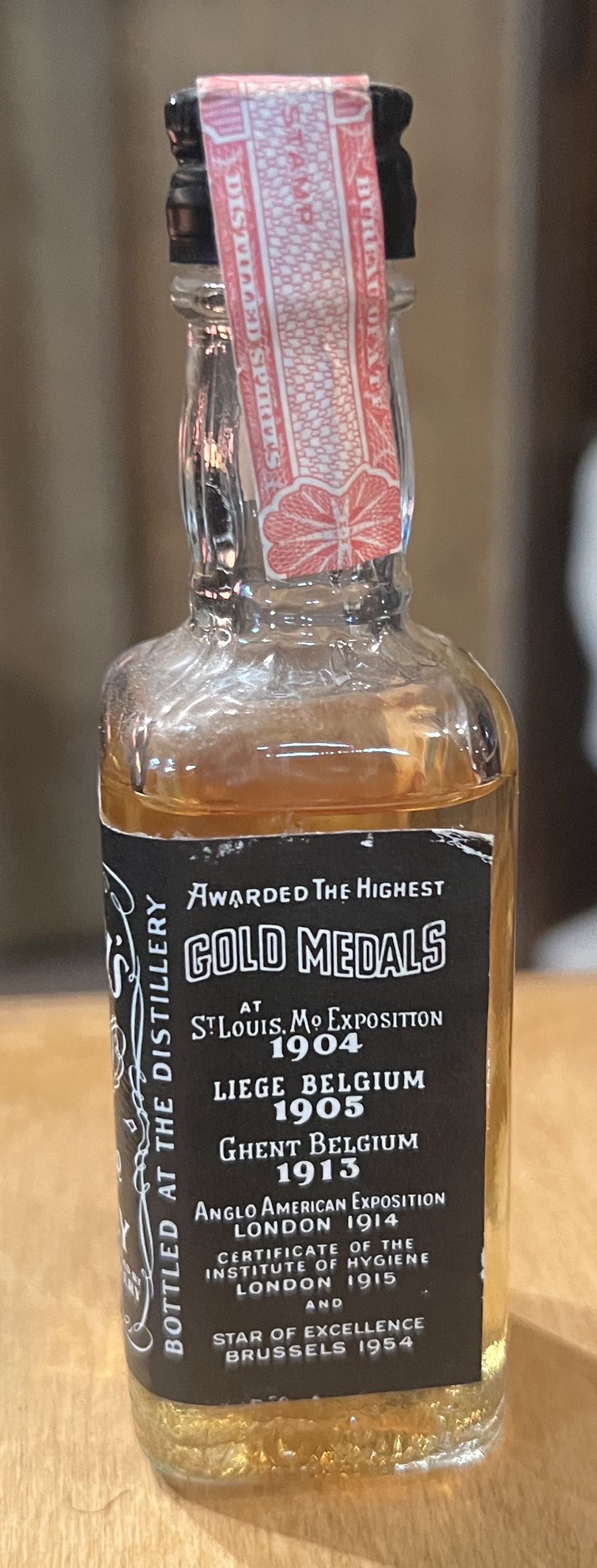 Mini Black Label 1978- 2 - Jack Daniel’s Distillery, Lynchburg, TN (47 mL) alcohol collectible - Main Image 2