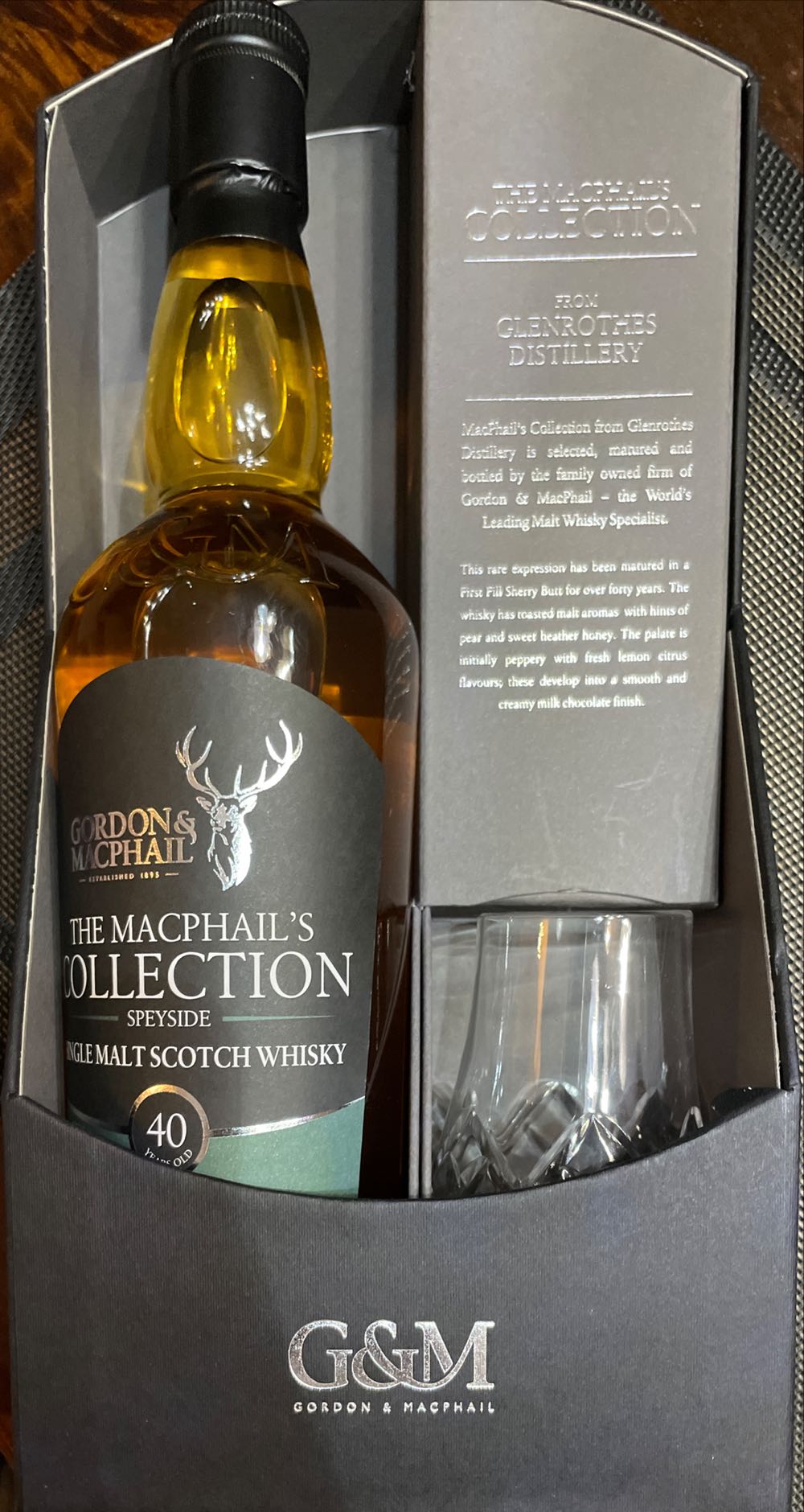 Gordon & Macphail Glenrothes 40 Yr Old - The Glenrothes Distillery (750 mL) alcohol collectible [Barcode 747020444710] - Main Image 1