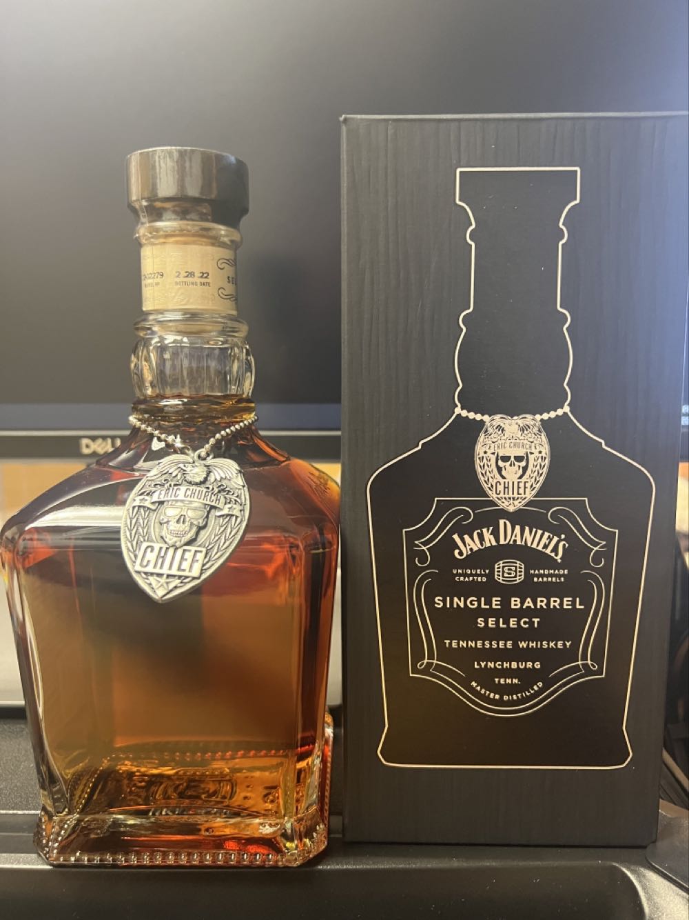 Eric Church 2022 Plain Bottle - Jack Daniel’s Distillery, Lynchburg, TN (750 mL) alcohol collectible [Barcode 082184087008] - Main Image 2