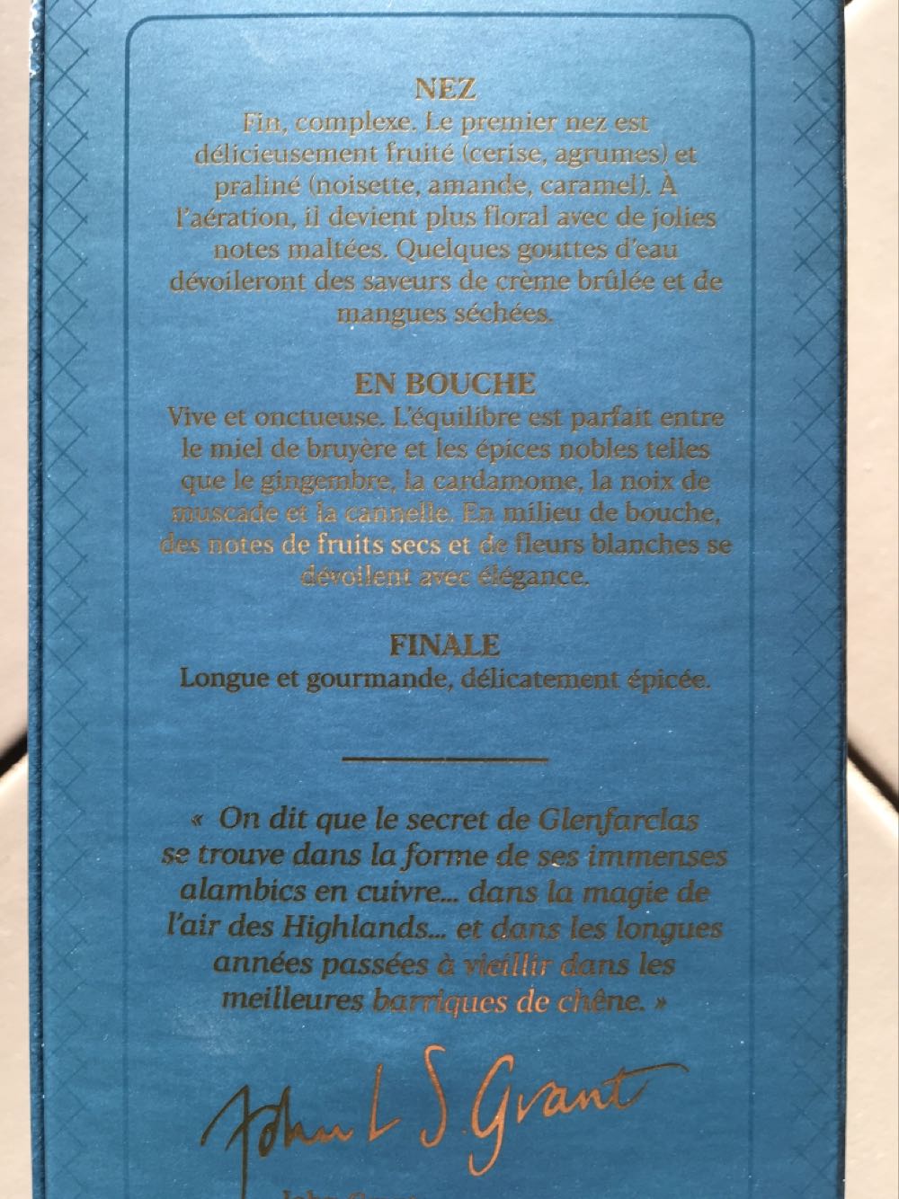 Glenfarclas Private Reserve Whisky  alcohol collectible [Barcode 5019066190063] - Main Image 3