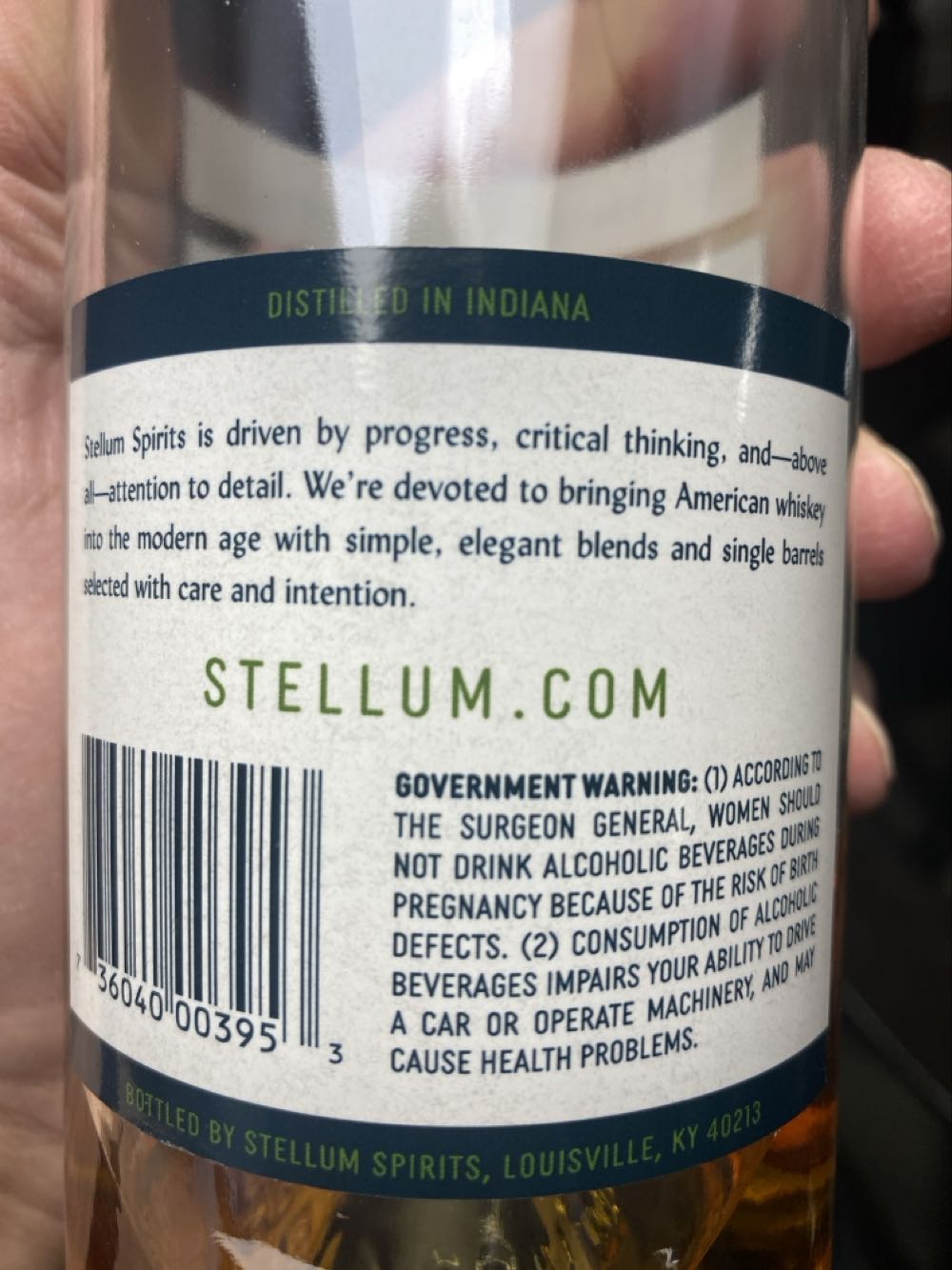 Stellum Single Barrel Rye - Stellum Spirits (750 mL) alcohol collectible [Barcode 736040003953] - Main Image 2