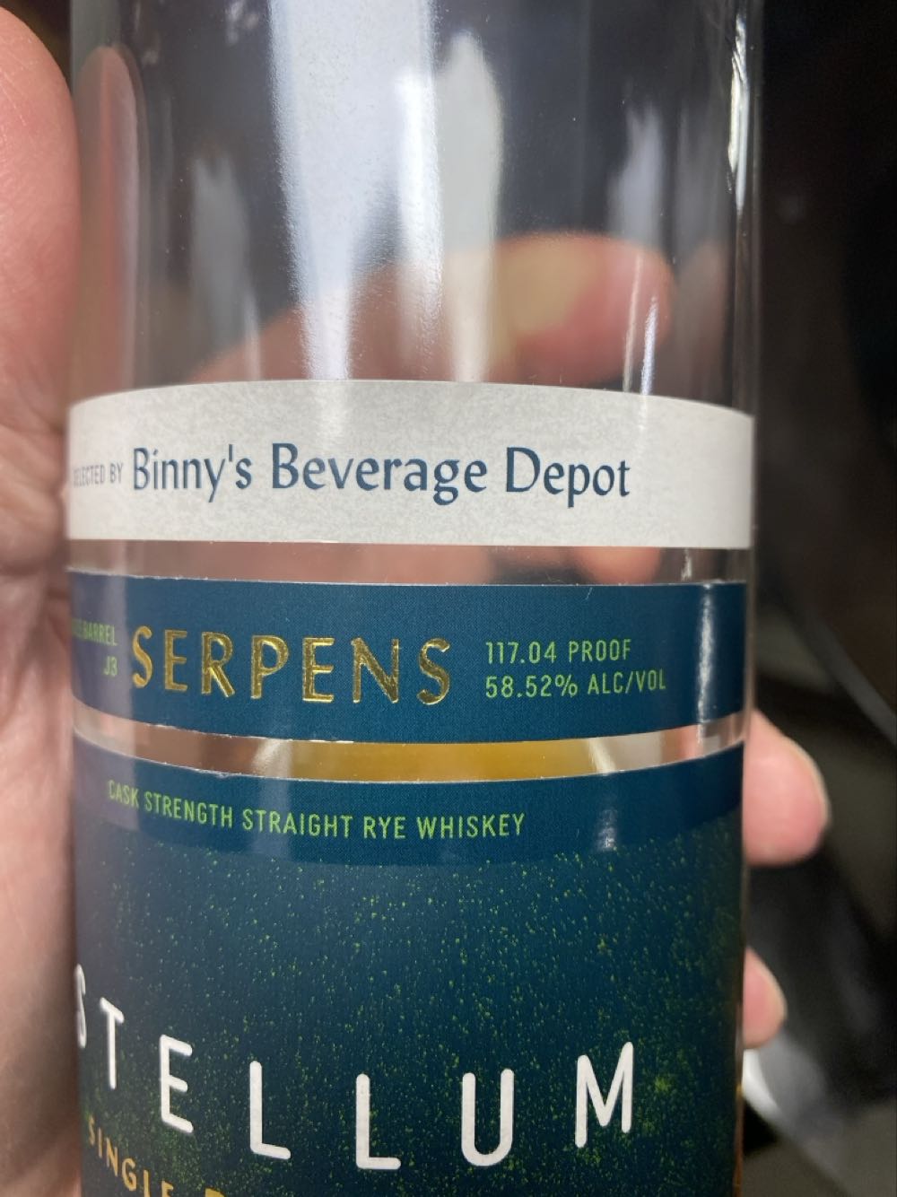 Stellum Single Barrel Rye - Stellum Spirits (750 mL) alcohol collectible [Barcode 736040003953] - Main Image 3