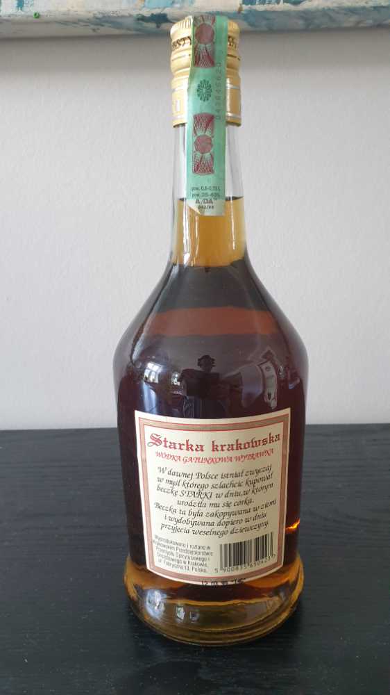 Starka Krakowska 700ml 40% Poland - Destylernia Krakow Polmos (700 mL) alcohol collectible [Barcode 18732795] - Main Image 2