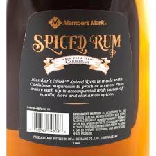 Member’s Mark Spiced Rum - I. W. A. DISTILLING CO (1.75 L) alcohol collectible [Barcode 078742048086] - Main Image 2