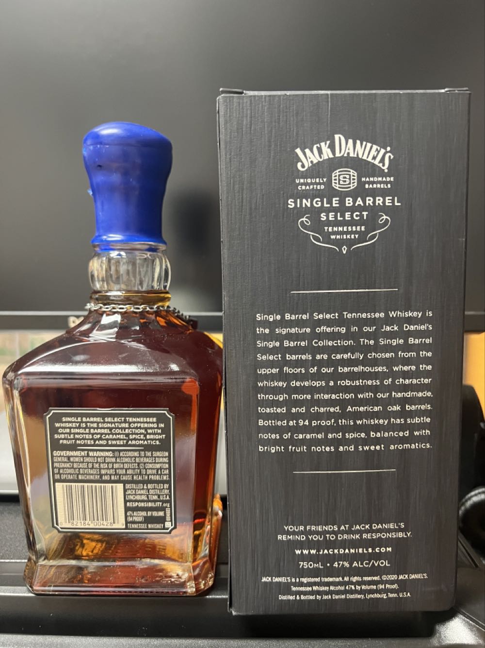 Back The BLUE - Jack Daniel’s Distillery, Lynchburg, TN (750 mL) alcohol collectible - Main Image 3