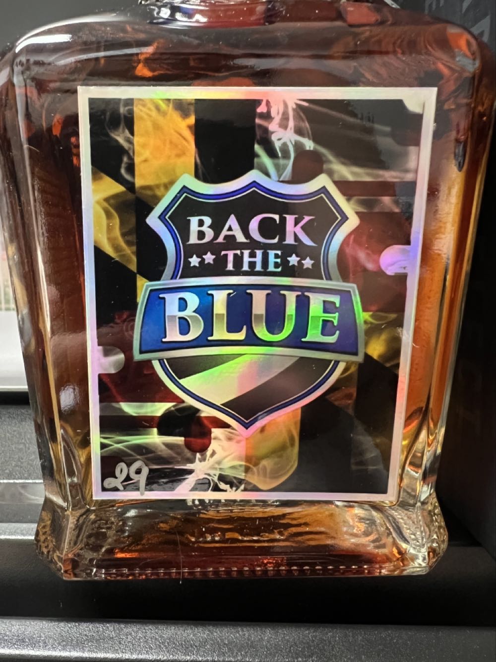 Back The BLUE - Jack Daniel’s Distillery, Lynchburg, TN (750 mL) alcohol collectible - Main Image 4