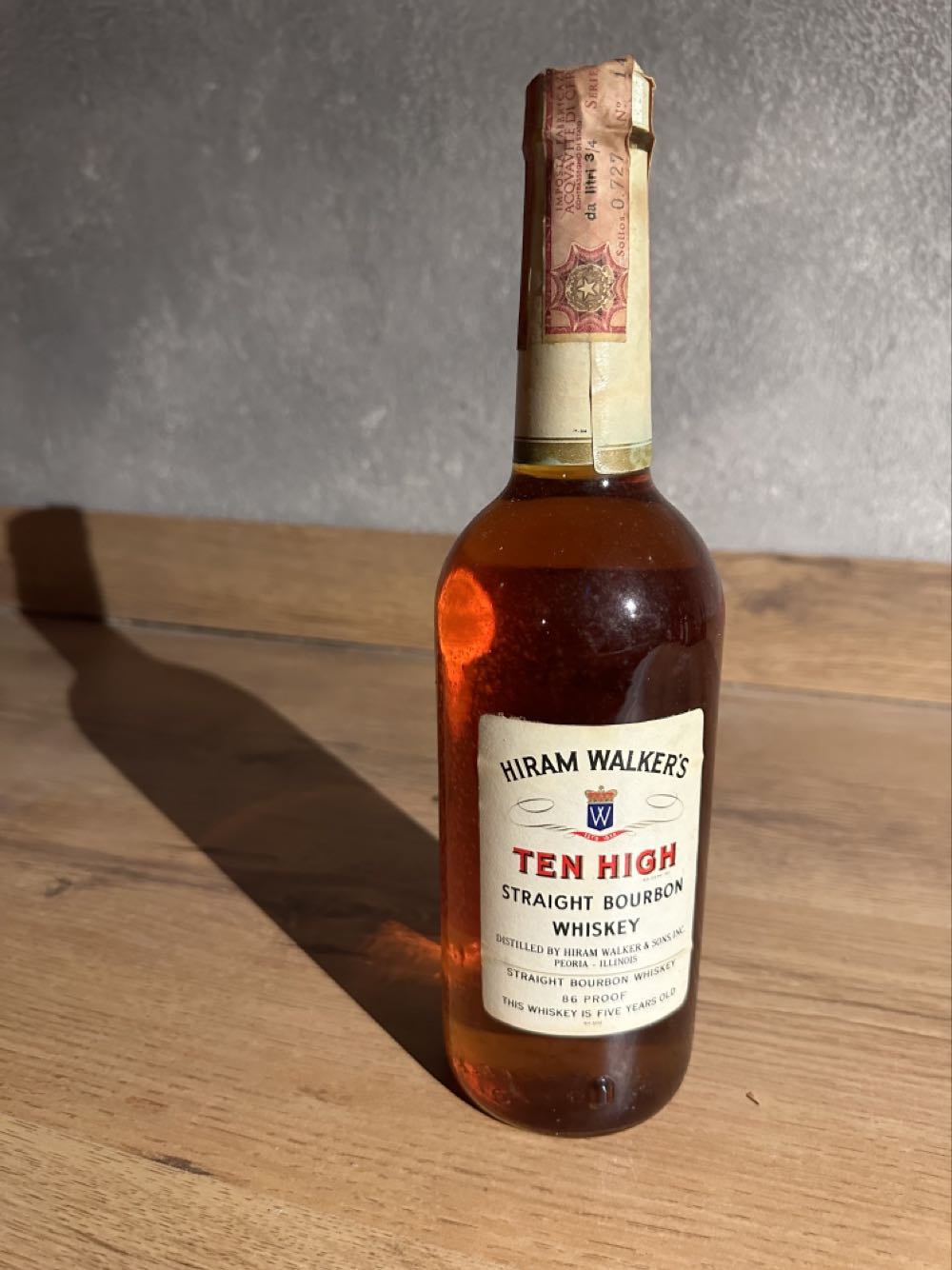 Ten High 5yo Imp VAX&VITALE - Hiram Walker & Sons Distillery (750 mL) alcohol collectible [Barcode 089540134567] - Main Image 2