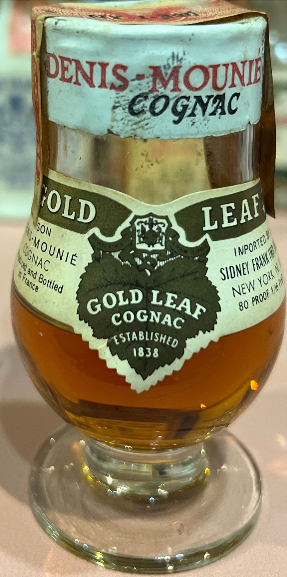 Gold Leaf Cognac  alcohol collectible - Main Image 2