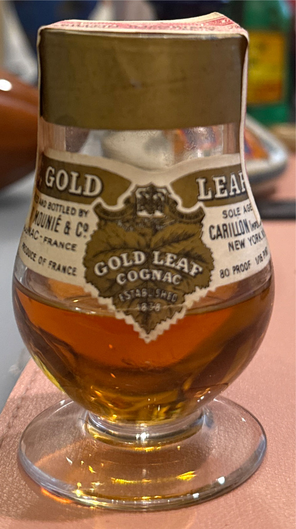 Gold Leaf Cognac  alcohol collectible - Main Image 3