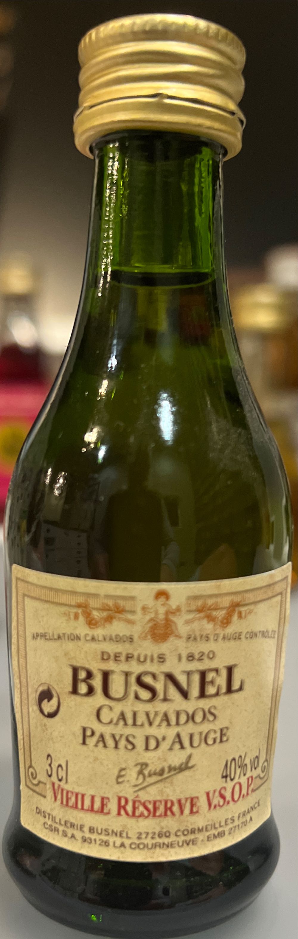 Calvados Busnel  alcohol collectible - Main Image 2