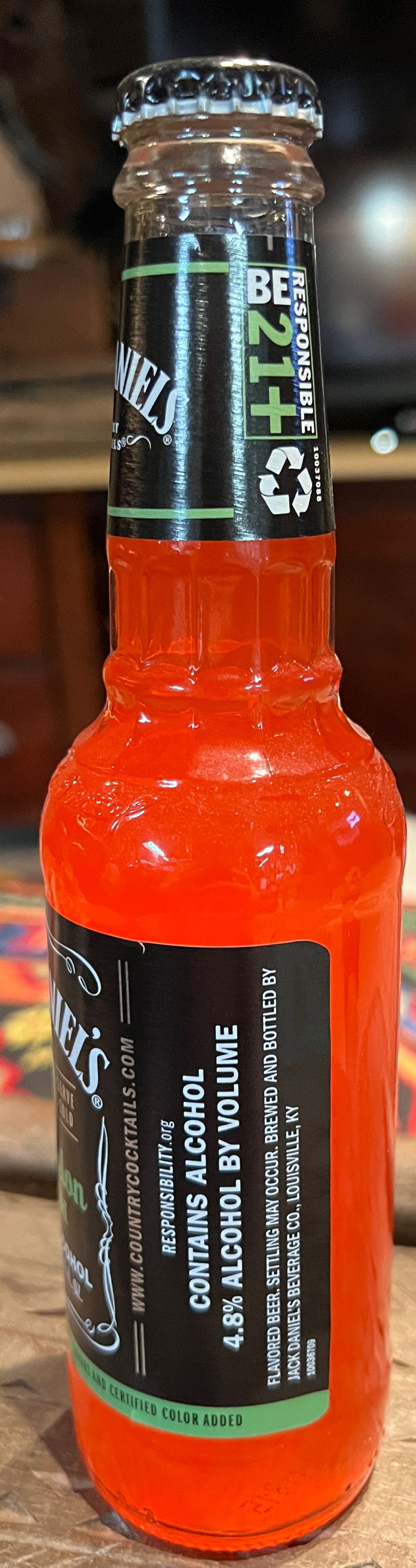 Watermelon Spike - Jack Daniel’s Beverage Co. (10 FL OZ) alcohol collectible [Barcode 082184026038] - Main Image 3
