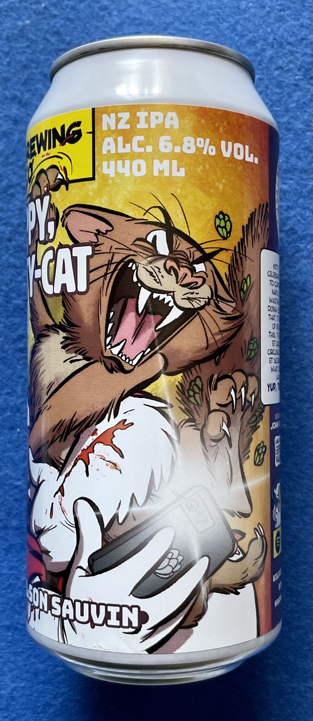 Not So Happy, Hoppy Kitty-cat - Uiltje Brewing Company (440 mL) alcohol collectible [Barcode 8720254564661] - Main Image 2
