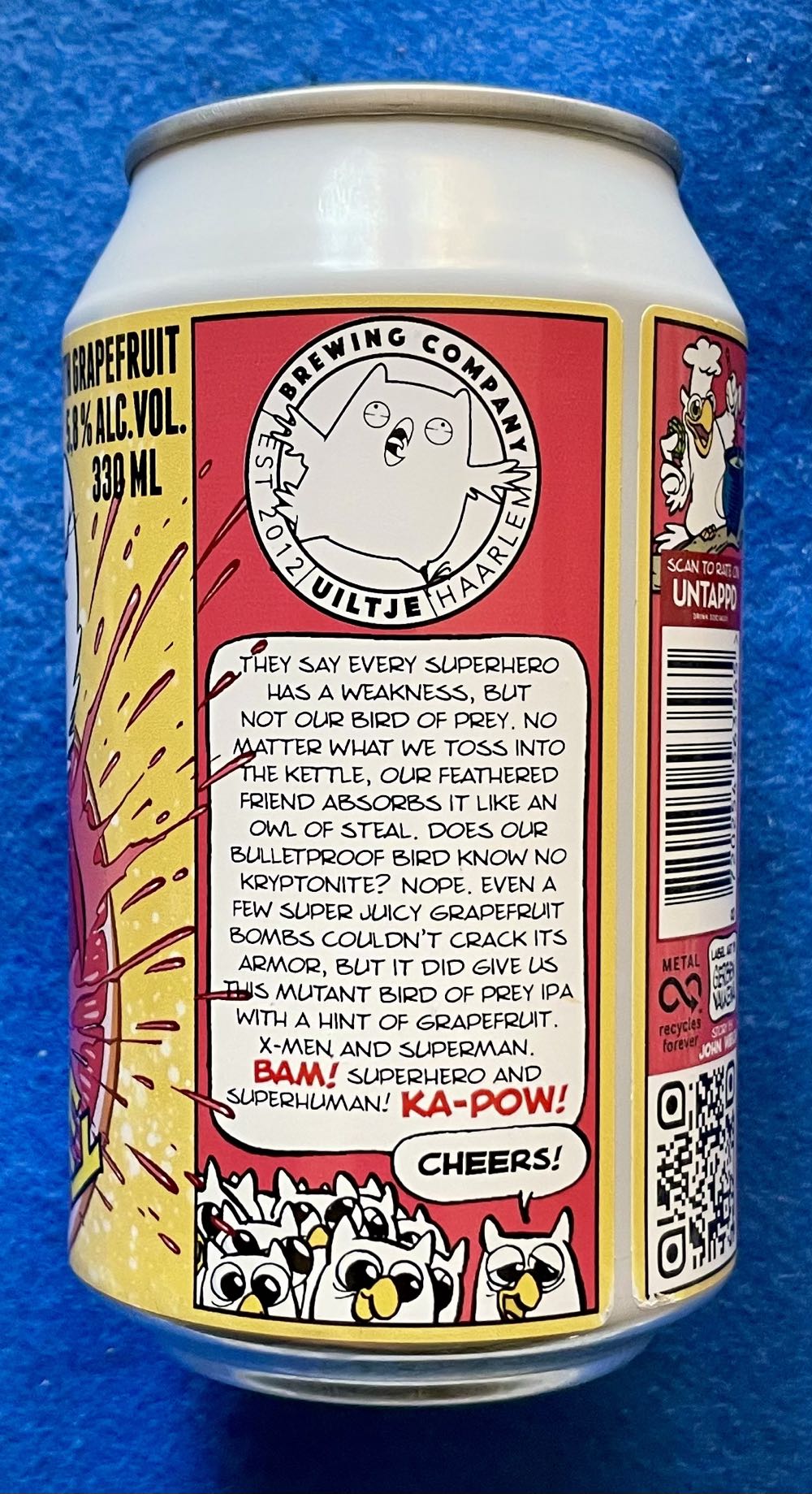 Bird Of Prey Grapefruit Edition - Uiltje Brewing Company (330 mL) alcohol collectible [Barcode 8720254563565] - Main Image 3