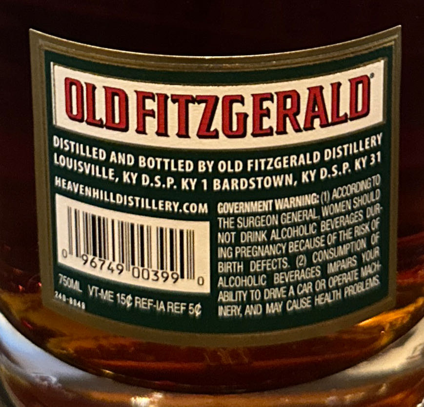 Old Fitzgerald 17 Yr - Heaven Hill Distilleries, Inc. (750 mL) alcohol collectible [Barcode 096749003990] - Main Image 2