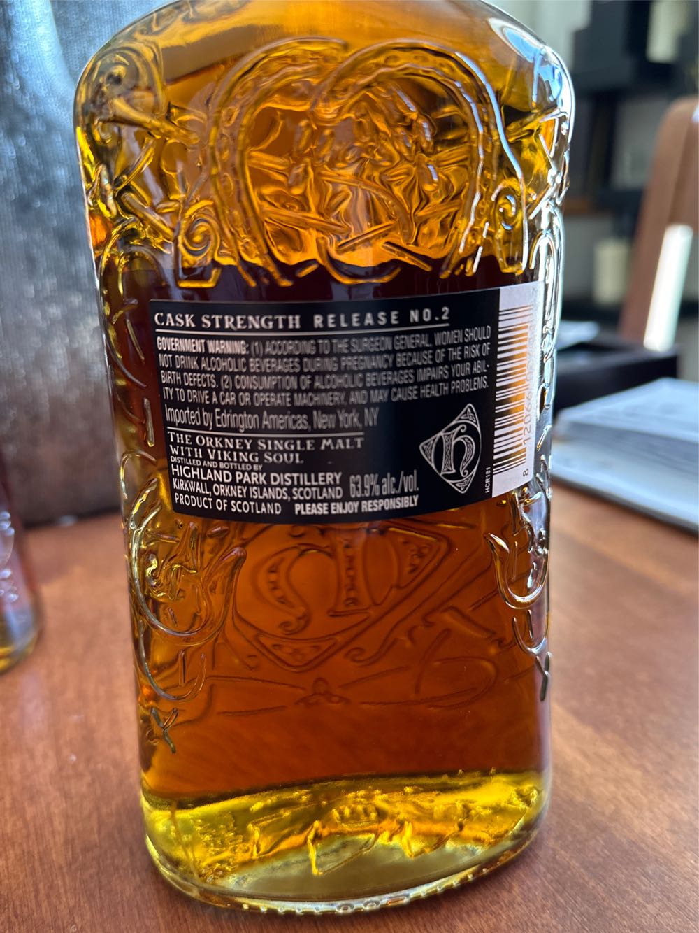 Highland Park Cask Strength Release No. 2 - Highland Park Distillery (750 mL) alcohol collectible [Barcode 812066024117] - Main Image 3