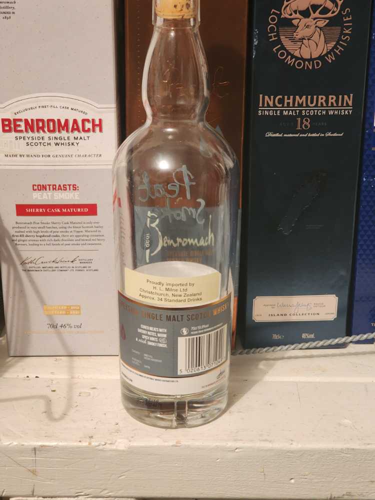Benromach Peat Smoke - Benromach Distillery (750 mL) alcohol collectible [Barcode 7470202014120] - Main Image 3