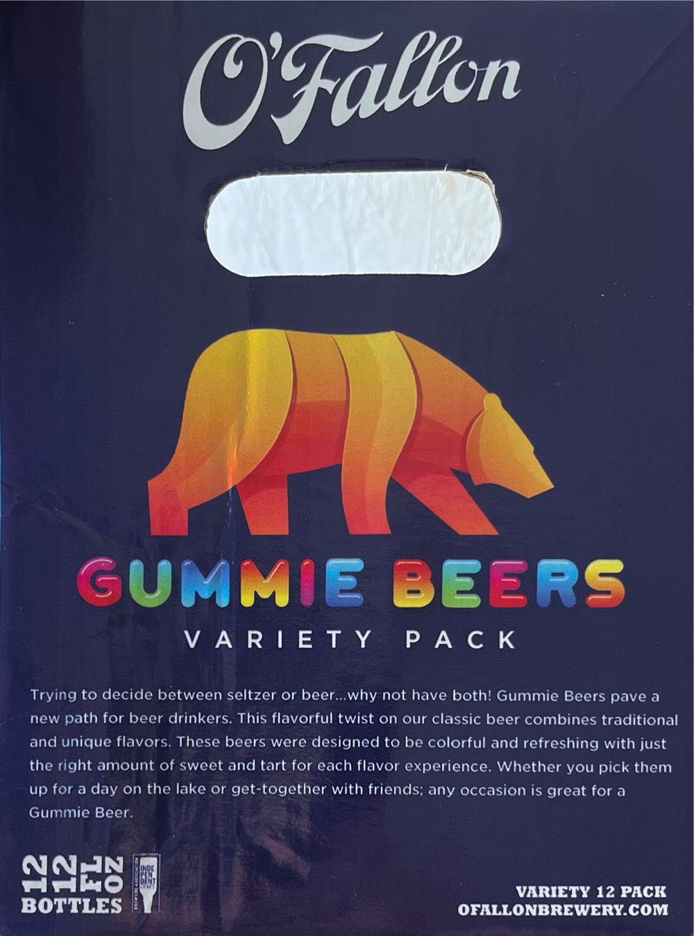 Gummie Beer - Sour Green Apple - O’Fallon (12 FL OZ) alcohol collectible [Barcode 749504335156] - Main Image 3