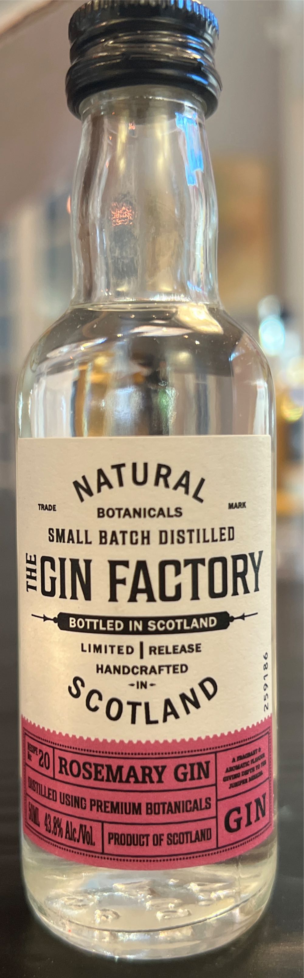 The Gin Factory Rosemary Gin - The Gin Factory alcohol collectible [Barcode 860726000407] - Main Image 2