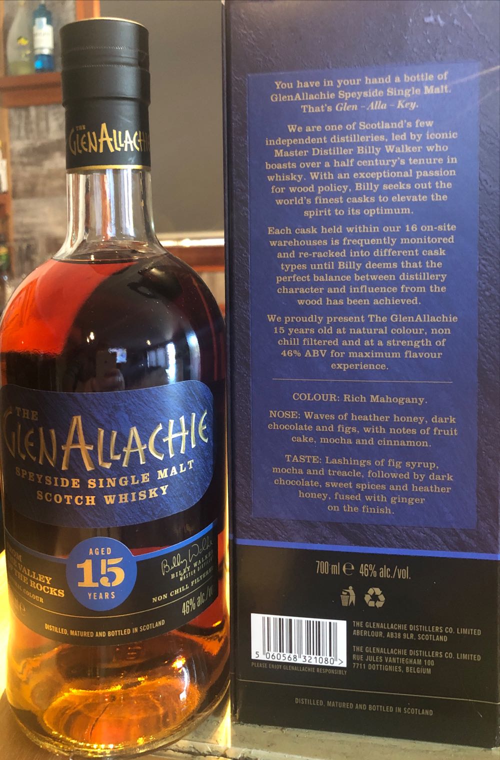 Glenallachie 15 Year Old Speyside Single Malt Whisky - The Glenallachie Distillers LTD (700 mL) alcohol collectible [Barcode 5060568321080] - Main Image 2