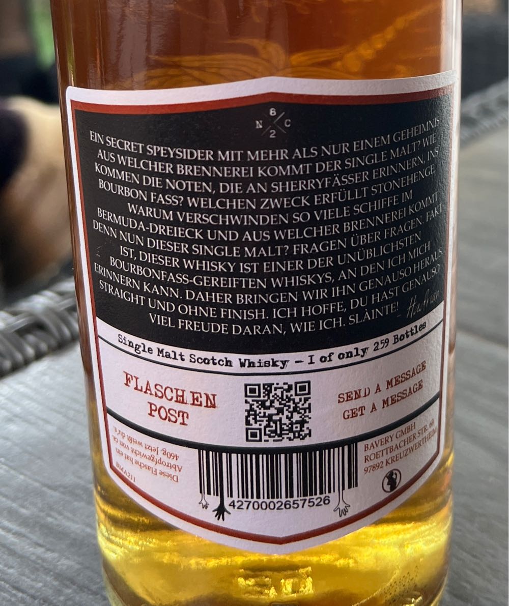 Secret Speyside Distillery 13 Years - 82 Chapters To Newcastle (700 mL) alcohol collectible [Barcode 4270002657526] - Main Image 2