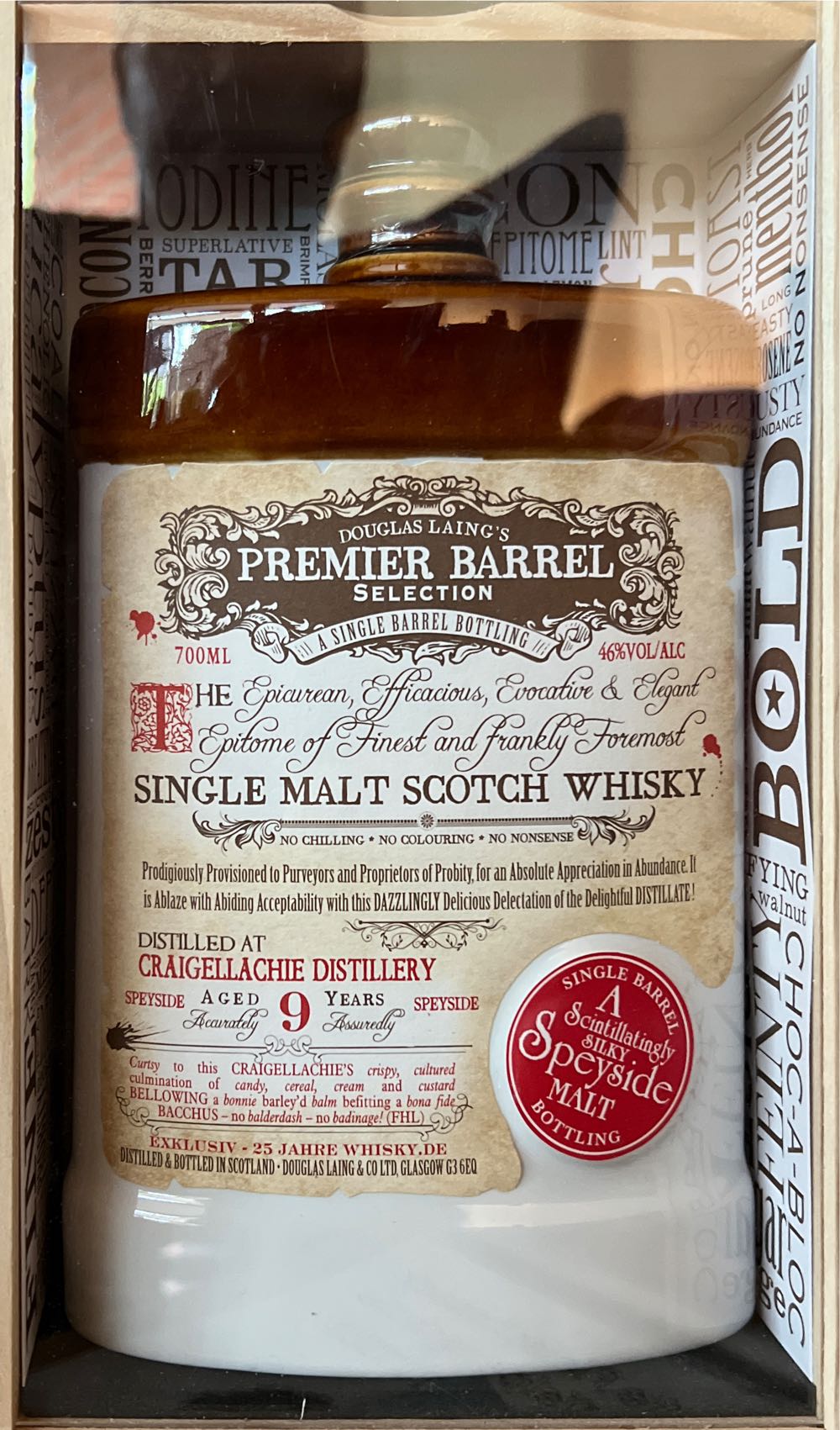 Craigellachie 9 Years - Douglas Laing & Co. Ltd. (700 mL) alcohol collectible [Barcode 5014218806816] - Main Image 1