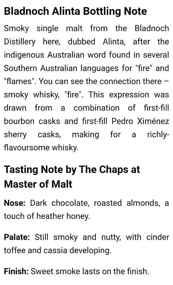 Bladnoch Alinta - Bladnoch Distillery (700 mL) alcohol collectible [Barcode 851370006822] - Main Image 4