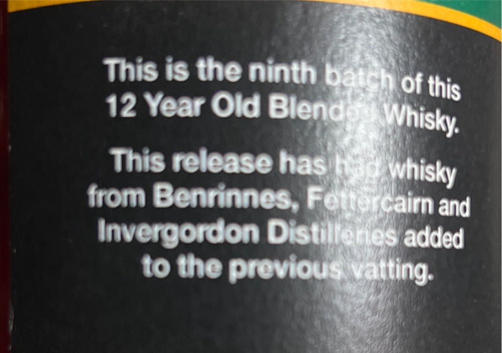 William Cadenhead Blended Scorch Whisky 12 Years - Wm Cadenhead (700 mL) alcohol collectible - Main Image 2