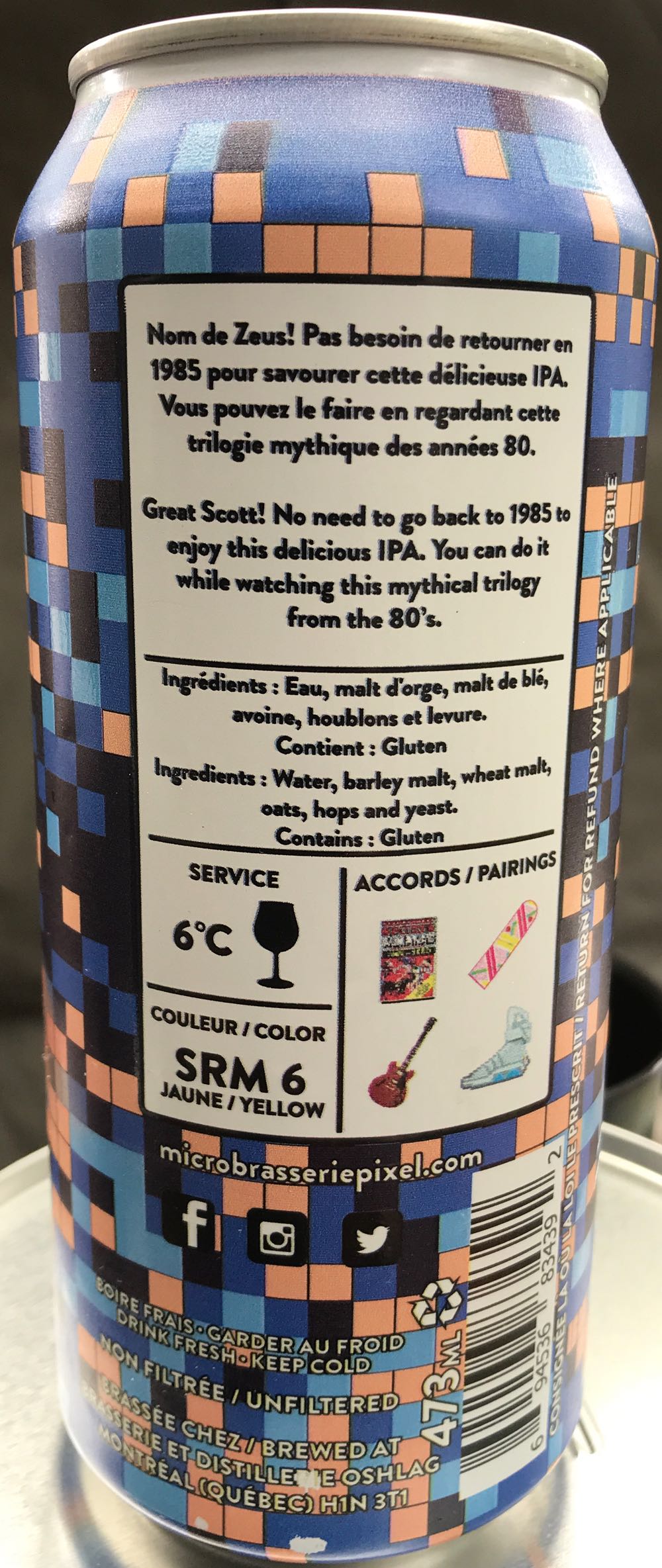 Pixel Mcfly Ipa  alcohol collectible [Barcode 694536834392] - Main Image 2