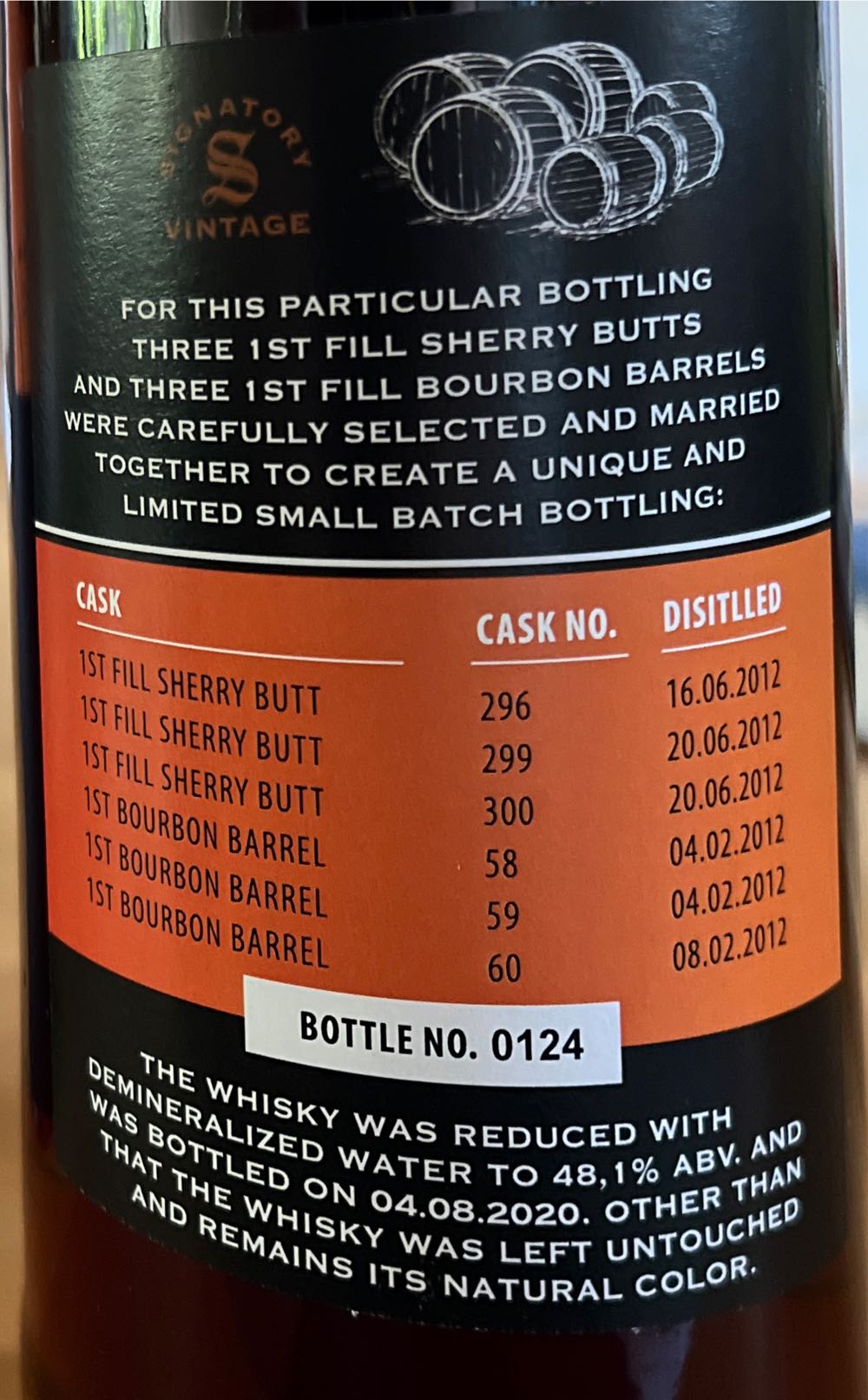 Edradour 8 Years - Signatory Vintage (700 mL) alcohol collectible [Barcode 5021944109081] - Main Image 2