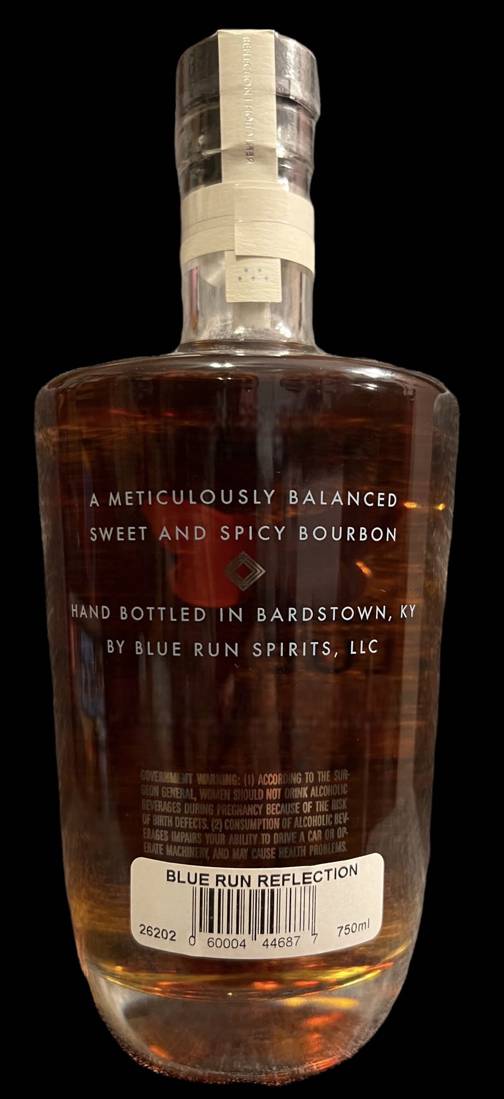 Blue Run Reflection 1 - Blue Run spirits, LLC (750 mL) alcohol collectible [Barcode 060004446877] - Main Image 2
