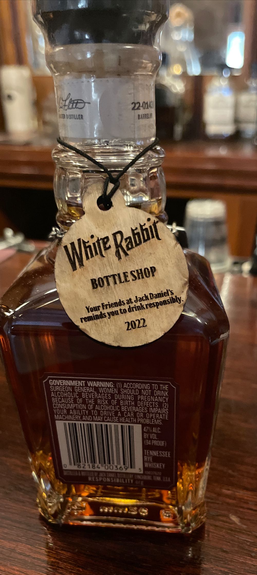 Jack Daniels Single Barrel Rye - Jack Daniel‘s Distillery (375 mL) alcohol collectible [Barcode 082184003695] - Main Image 3