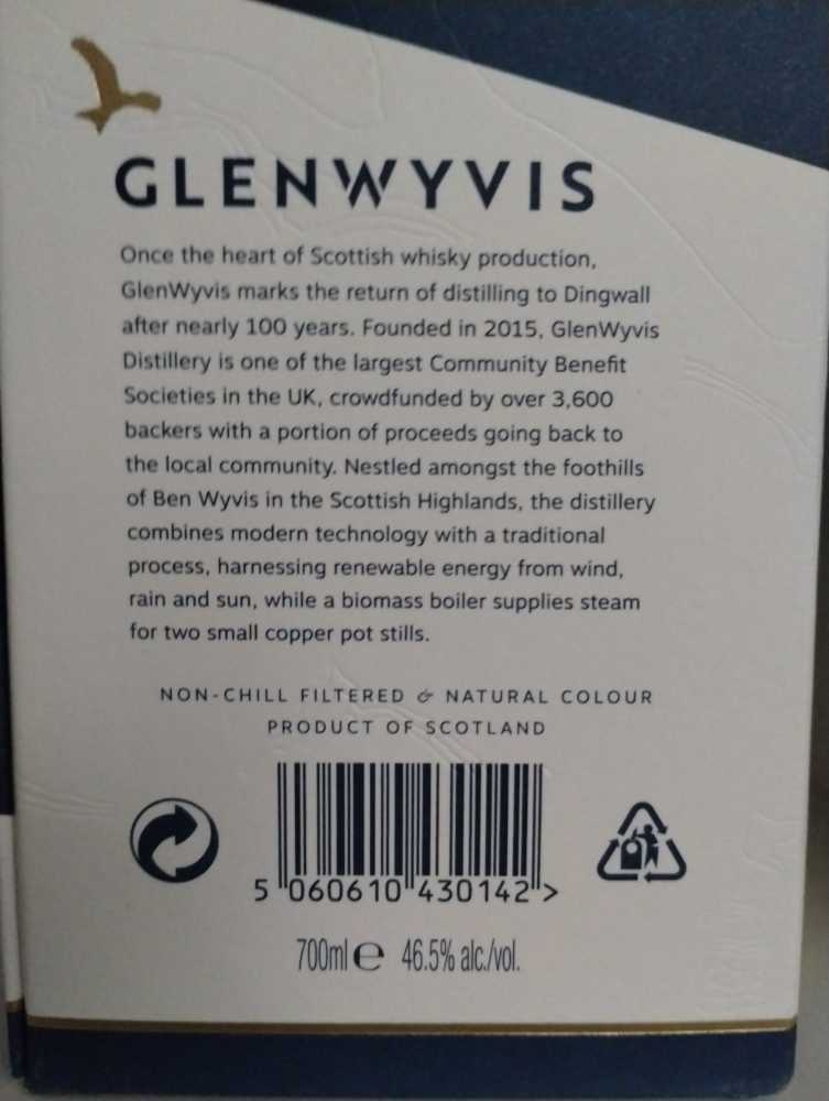 Glenwyvis Batch 2 - Glenwyvis Distillery alcohol collectible [Barcode 5060610430142] - Main Image 2