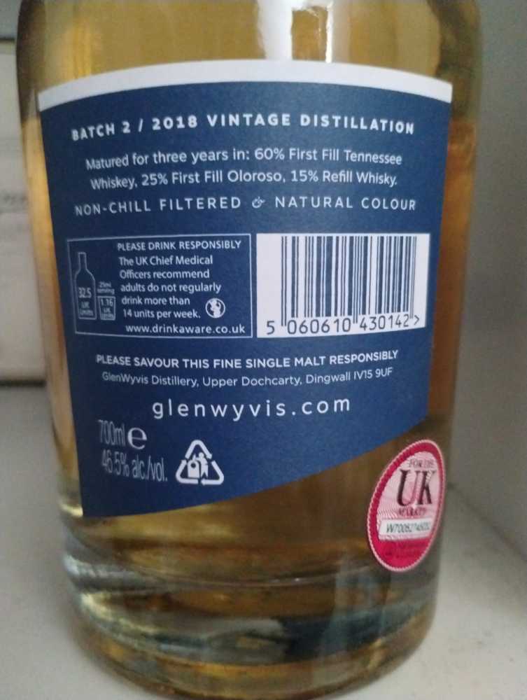 Glenwyvis Batch 2 - Glenwyvis Distillery alcohol collectible [Barcode 5060610430142] - Main Image 4