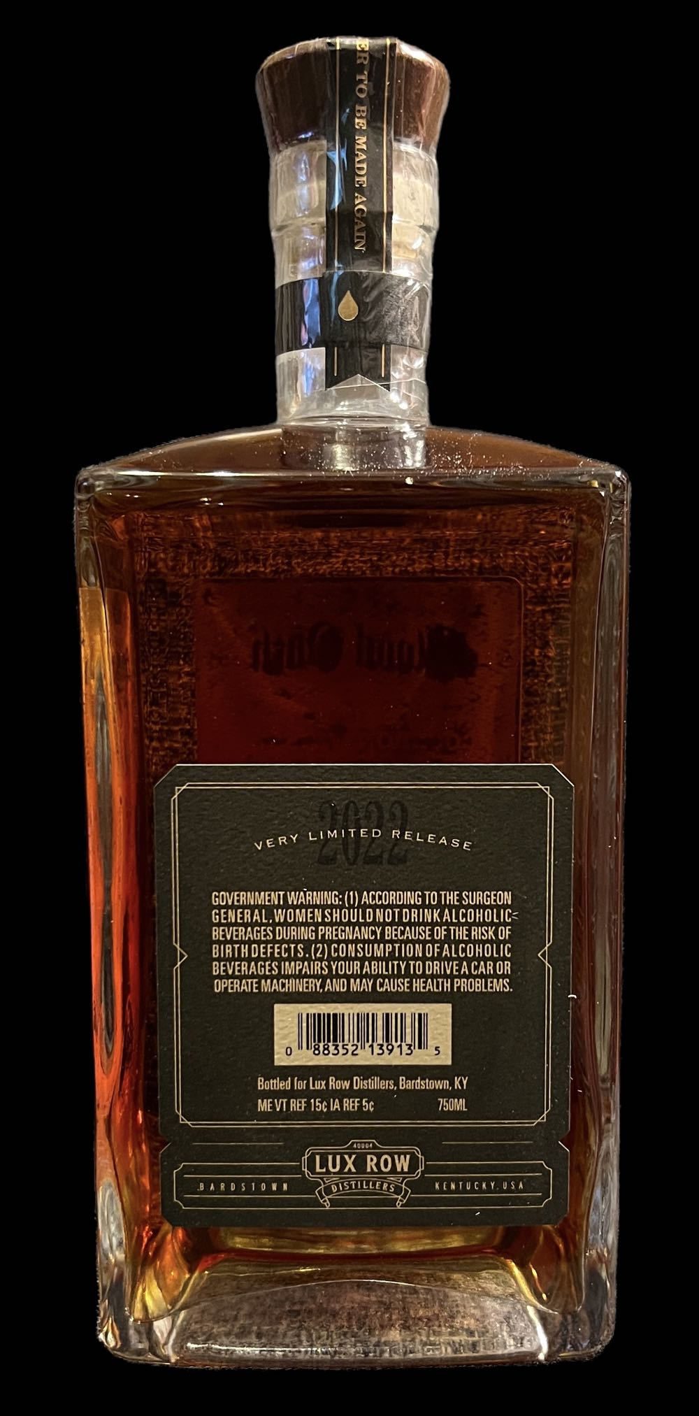 Blood Oath “Pact 8” 2022 - Lux Row Distillers (750 mL) alcohol collectible [Barcode 088352139135] - Main Image 3