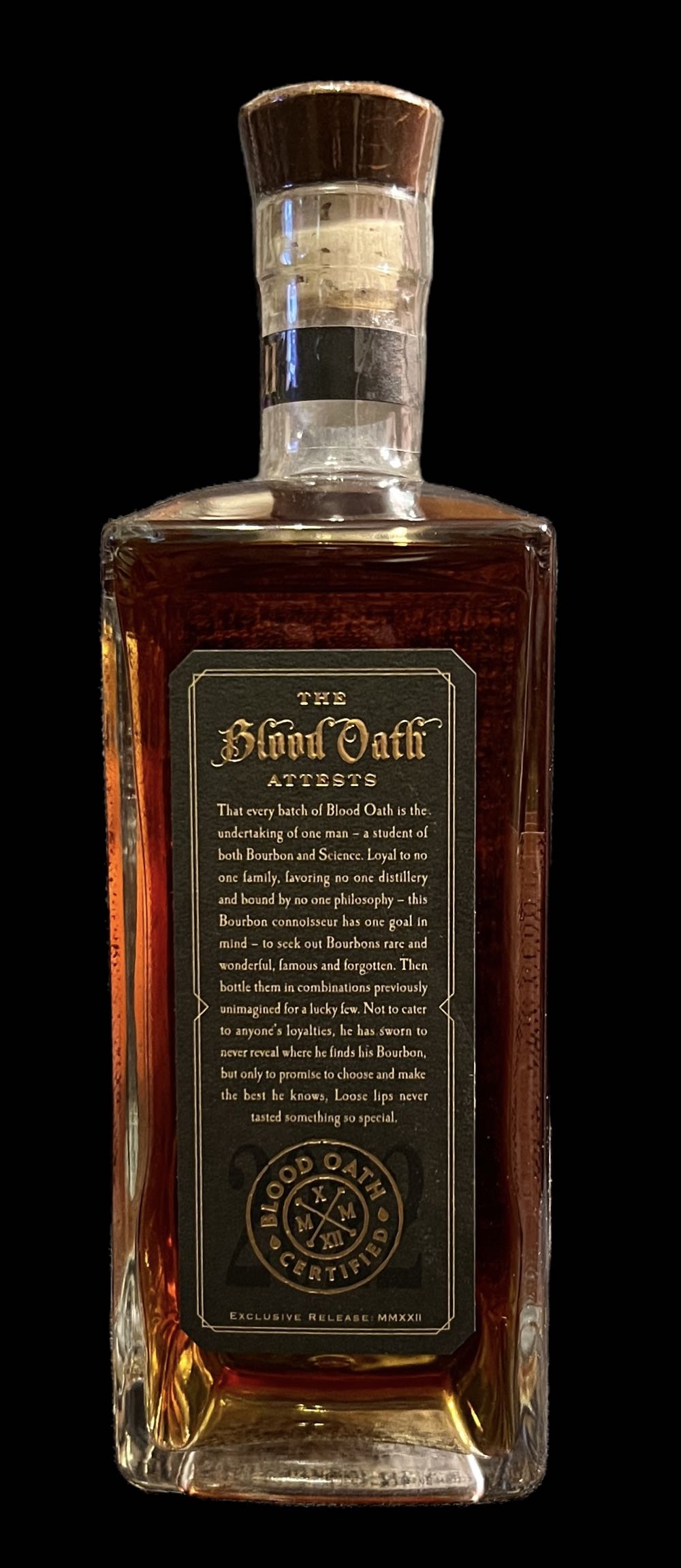 Blood Oath “Pact 8” 2022 - Lux Row Distillers (750 mL) alcohol collectible [Barcode 088352139135] - Main Image 4