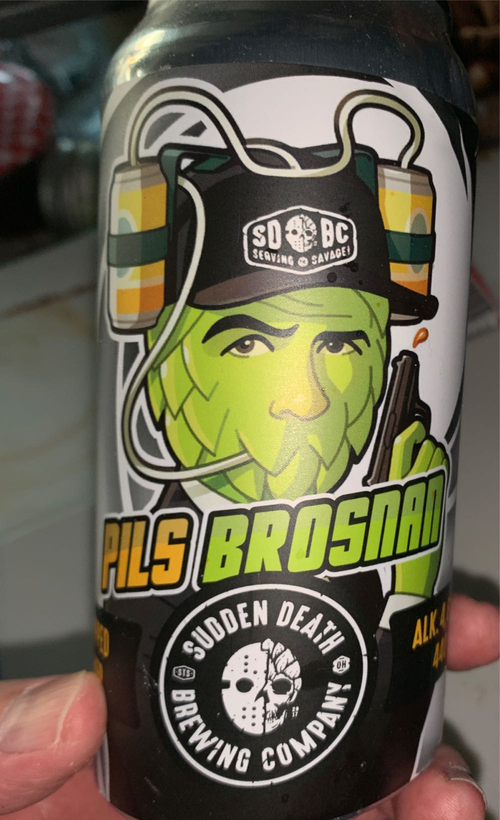 Pils Brosnan Beery.life - Sudden Death (440 mL) alcohol collectible [Barcode 4260642390716] - Main Image 1