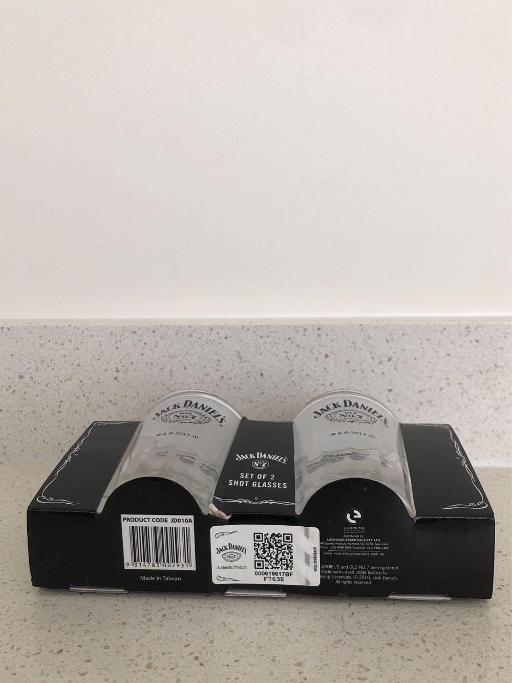 Jack Daniels Set Of 2 Cartouche Shot Glasses | Mybottleshop  alcohol collectible [Barcode 9314783002931] - Main Image 3