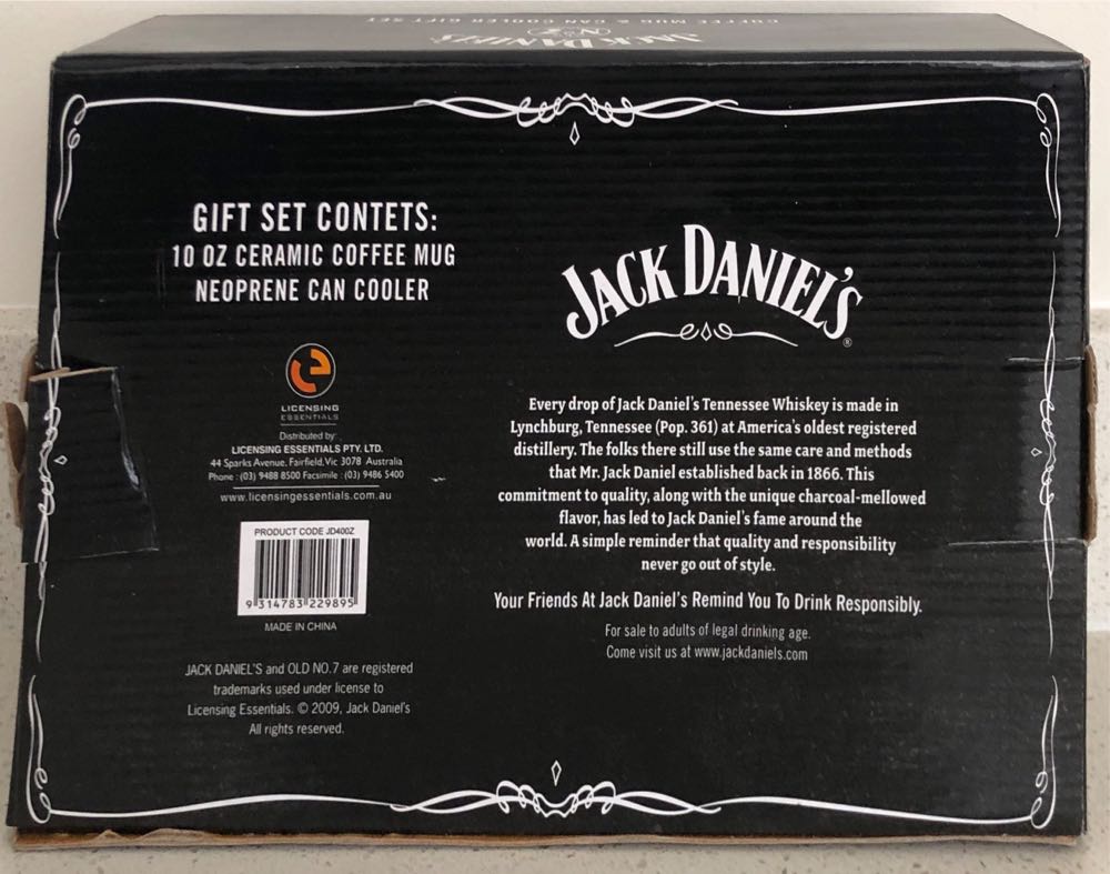 White Rabbit Coffee Mug and Can Cooler Gift Set - Jack Daniel’s Distillery, Lynchburg, TN (10 FL OZ) alcohol collectible [Barcode 9314783229895] - Main Image 2