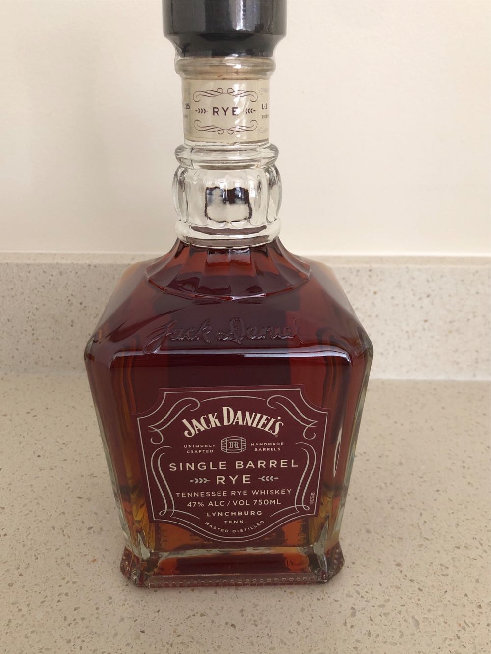 Single Barrel Rye Jack Daniel’s  - Jack Daniel’s Distillery, Lynchburg, TN (750 mL) alcohol collectible [Barcode 082184002094] - Main Image 4