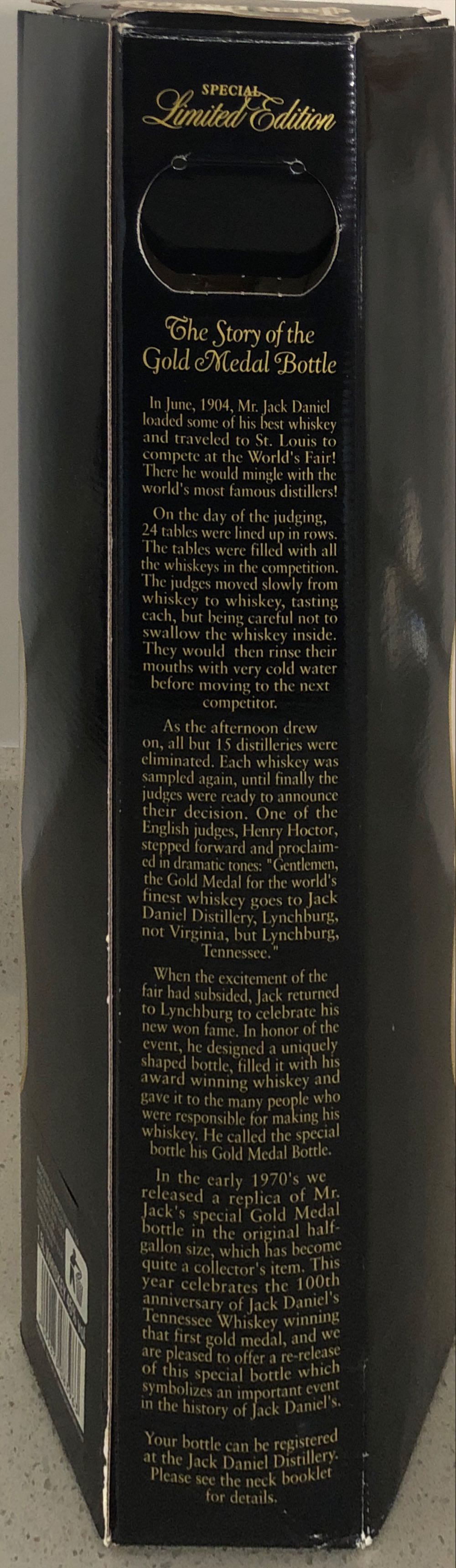 Jack Daniel’s European Centennial 1904 Gold Medal Replica Bottle - Jack Daniel’s Distillery, Lynchburg, TN (1.5 L) alcohol collectible [Barcode 5099873083963] - Main Image 2