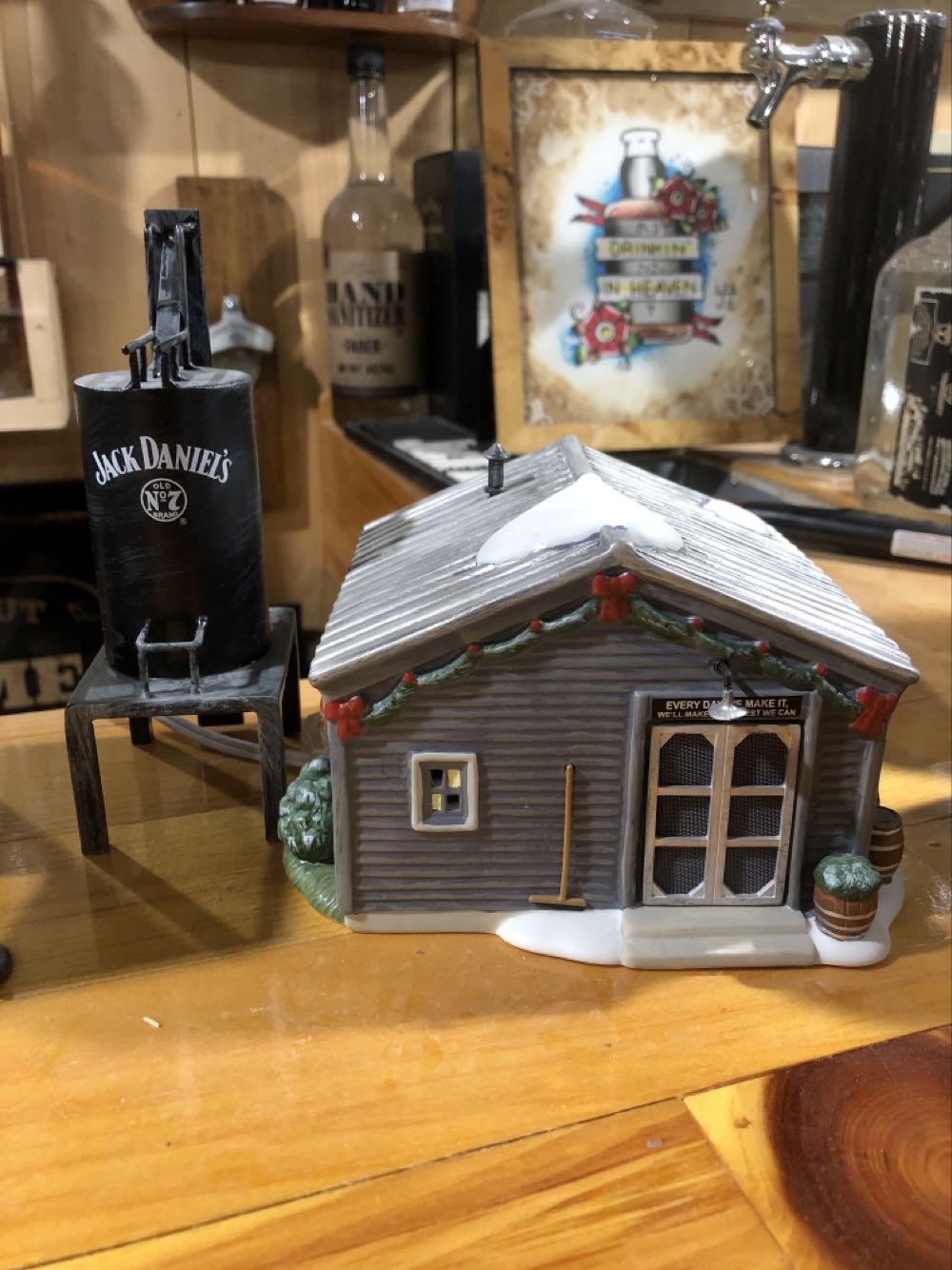 DEPT. 56 : Charcoal Building  alcohol collectible - Main Image 3