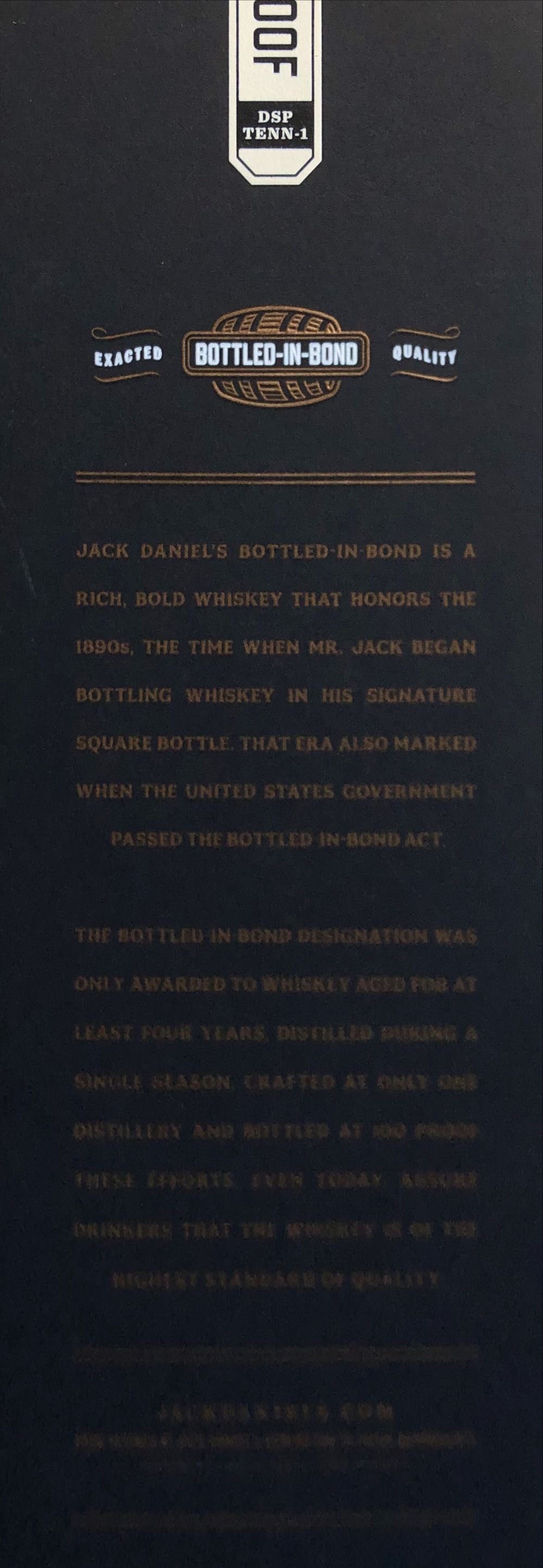 Jack Daniel’s Bottled In Bond Traveler’s Exclusive - Jack Daniel Distillery (1 L) alcohol collectible [Barcode 5099873012659] - Main Image 4