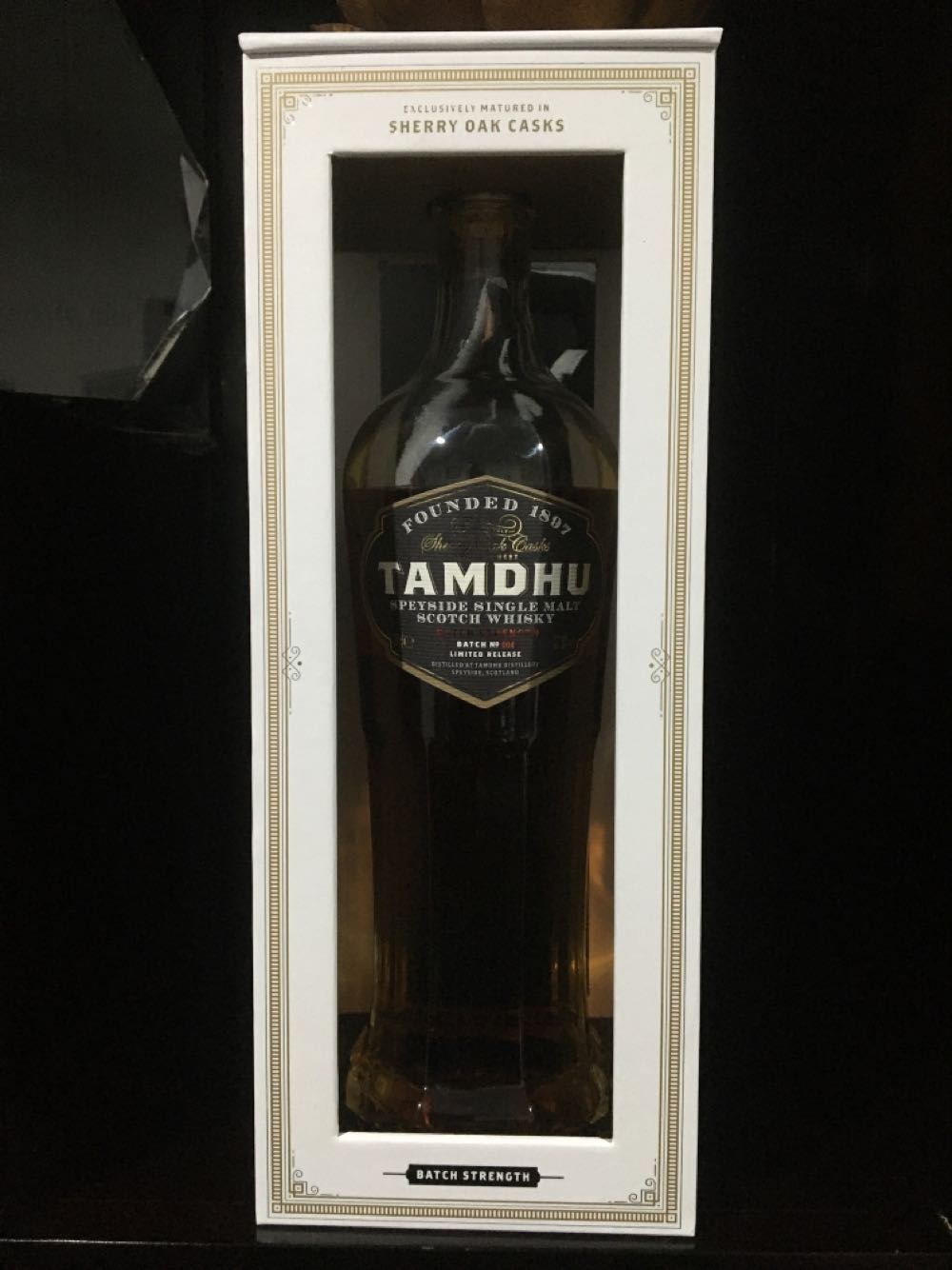 Tamdhu Batch Strength 07l 578%  alcohol collectible [Barcode 5010852040821] - Main Image 2