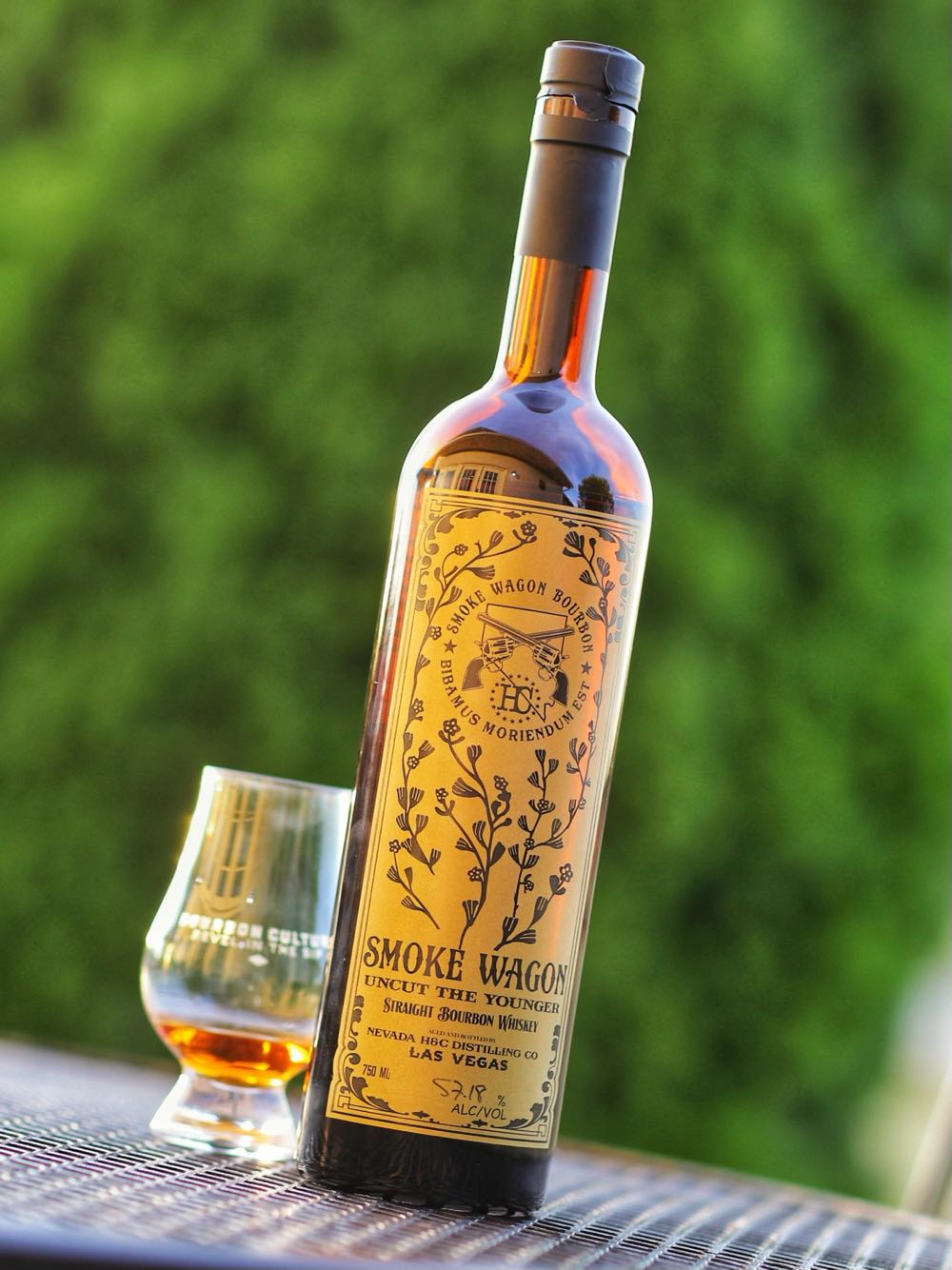 Smoke Wagon Uncut - Nevada H&C Distilling Company (750 mL) alcohol collectible [Barcode 858764003221] - Main Image 2