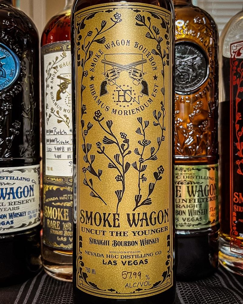 Smoke Wagon Uncut - Nevada H&C Distilling Company (750 mL) alcohol collectible [Barcode 858764003221] - Main Image 3
