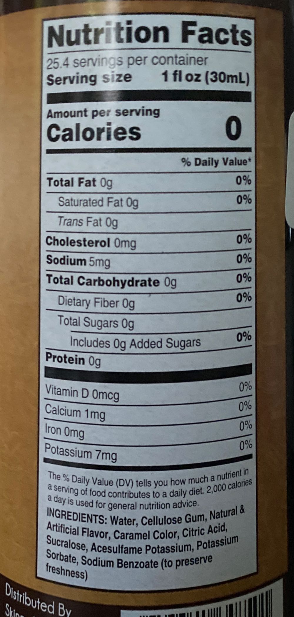 Jordan’s Skinny Syrups S’mores Sugar Free Coffee Flavoring Syrup 25.4 Ounce Bottle  alcohol collectible [Barcode 653341648501] - Main Image 2