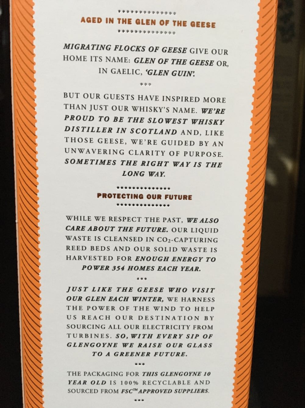 Glengoyne 10 Years - Glengoyne Distillery (700 mL) alcohol collectible [Barcode 5010852026634] - Main Image 4