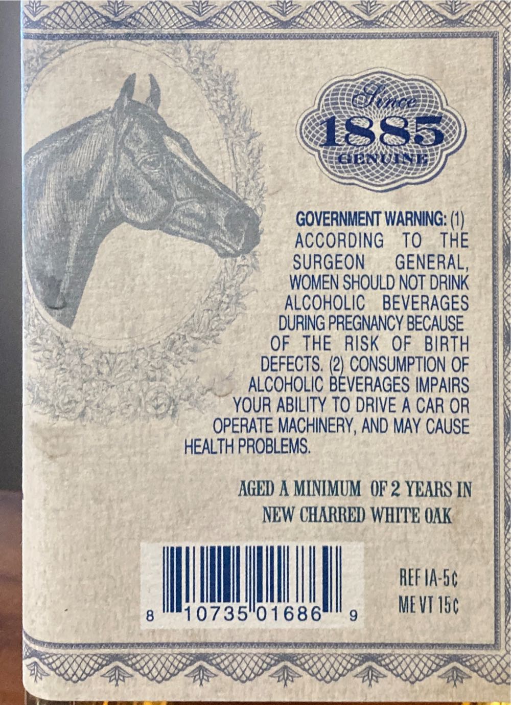 Owensboro Quarter Horse Wheated Bourbon - Owensboro Distilling Co (750 mL) alcohol collectible [Barcode 810735016869] - Main Image 2